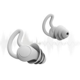 Anti-noise Sleep Earplugs (Option: Grey)
