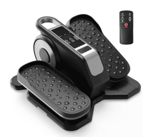 Compact Under-Desk Elliptical --Quiet Mini Pedal Exerciser With Adjustable Speed And LED Display (Option: Silver)