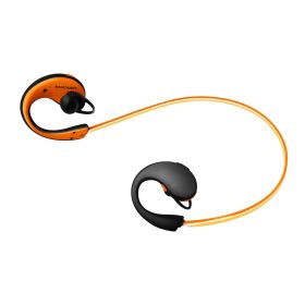 1Pc Wireless Sports Headsets Wireless V4.1 Neckband Earphones HD Stereo Sweat-proof Headphones Earbuds With  LED Light Mic 8Hrs Work Running (Option: 1Pc Orange)