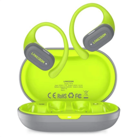 High-quality Bone Conduction Sports Mini TWS True Wireless Bluetooth Headset Similar To Pro Air Earphones (Option: Green)