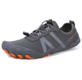 Couples fitness sneakers outdoor beach swimming shoes anti-slip wear-resistant men's and women's running shoes yoga shoes professional upstream s (Color: Dark grey, size: 39)
