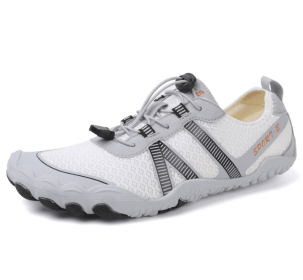 Couples fitness sneakers outdoor beach swimming shoes anti-slip wear-resistant men's and women's running shoes yoga shoes professional upstream s (Color: White, size: 46)