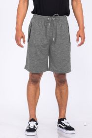 Weiv Marbled Active Running Shorts (Color: Grey, size: 2XL)