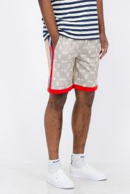 Double O Tape Casual Sweat Shorts (Color: SAFARI, size: L)