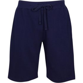 Fleece Sweat Shorts (Color: NAVY, size: 2XL)