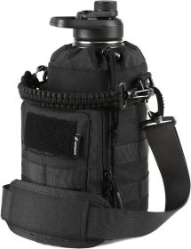 VOTAGOO 64Oz Tactical Water Bottle (Color: Black)