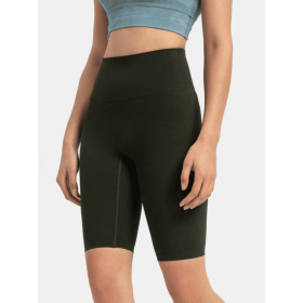 JupiterGear High-Rise Long Shorts (Color: Vintage Green, size: 6)