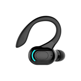 New Bluetooth 5.1 Headset Wireless Earbuds Earphones Stereo Headphones Ear Hook (Option: Black)